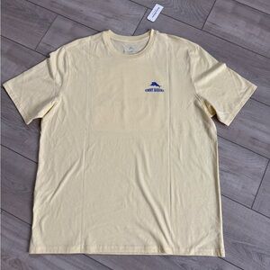 Tommy Bahama Pale Yellow Short Sleeve Tee “ Summer time Snooze” Graphic